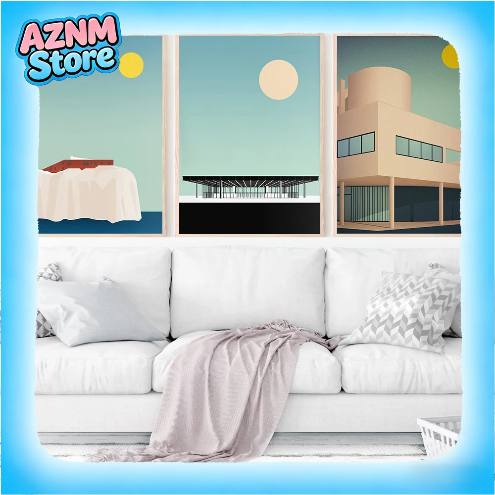 Home Barcelona - 1 Buah Seni Dinding Minimalis Modern