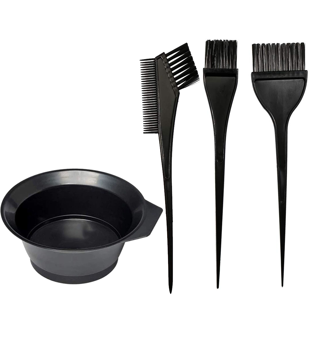 Home Barber - 4Pcs Set Kuas Pewarna Rambut Salon