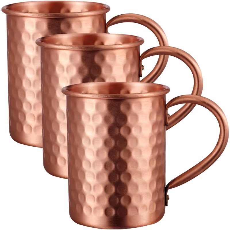 Mule Copper Mug - 100% Tembaga Cangkir Moscow Mule 1/2/3/4PCS