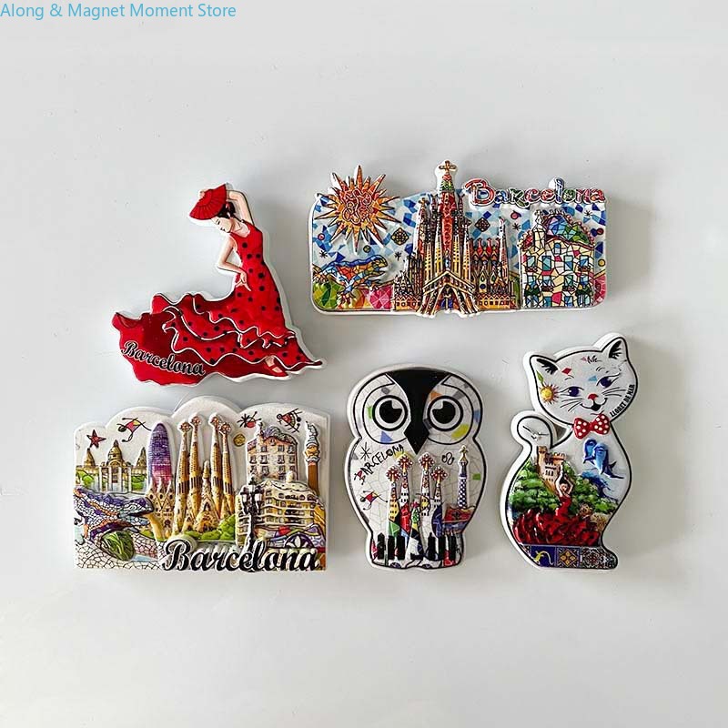 Home Barcelona - Barcelona, Spanyol Souvenir Wisata 3D Stiker