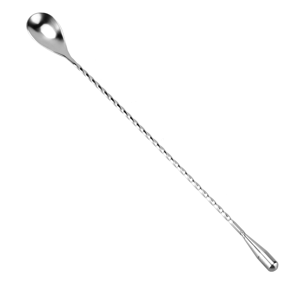 Bar Spoon Twisted - Sendok Bar Baja Tahan Karat Gagang