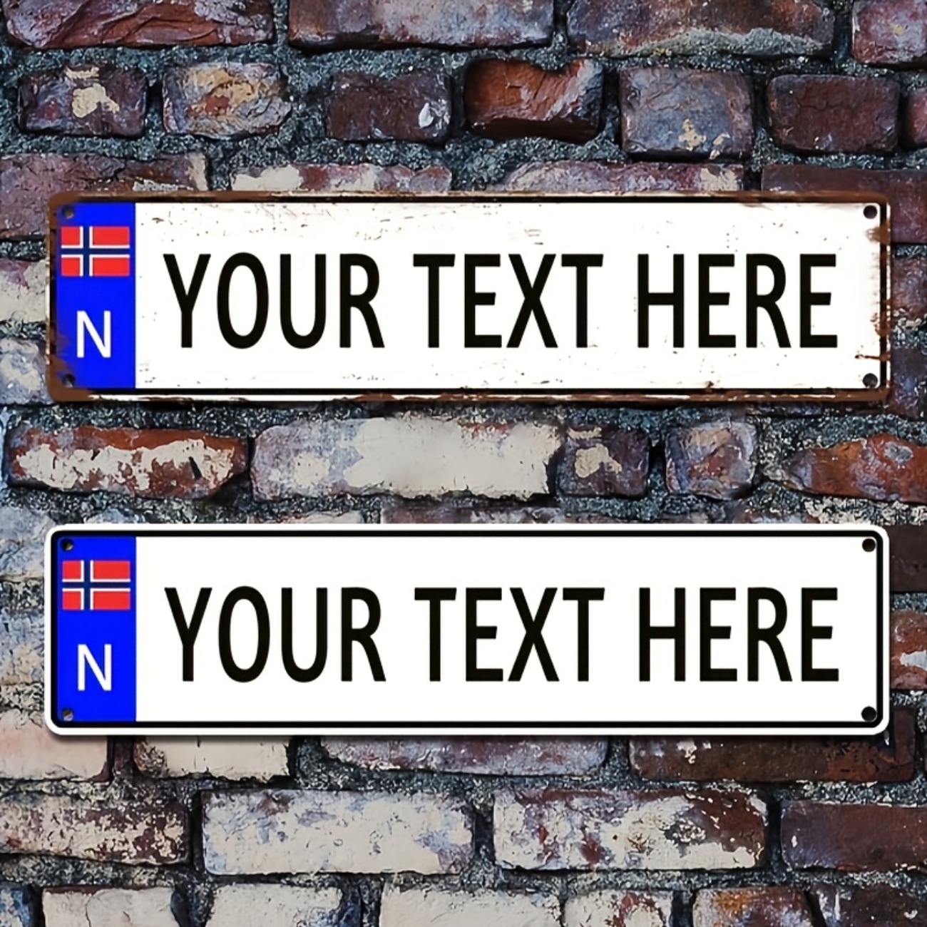 Home Bar Signs - Papan Logam Vintage Norwegia Kustom Personal
