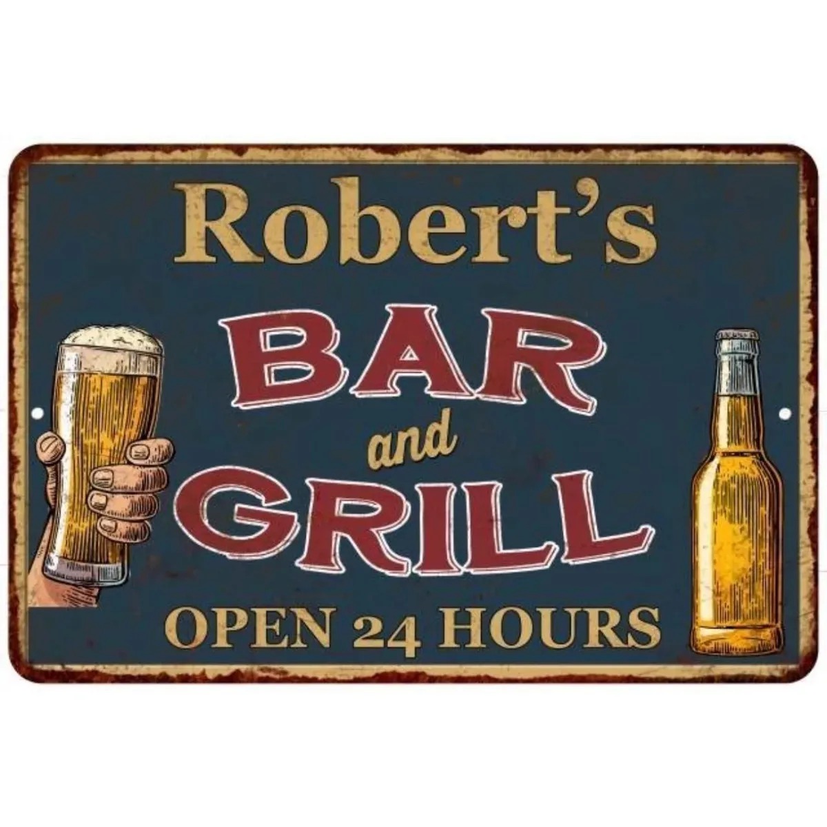 Home Bar Signs - Papan Tanda Logam Bar & Grill