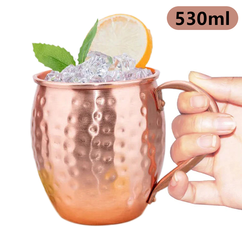 Mule Copper Mug - 【F】530ml 100% Tembaga Cangkir Koktail Moscow