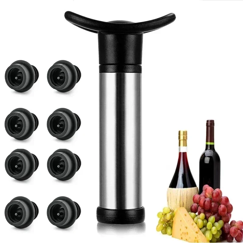 Wine Preservation Pump - Kit pompa anggur vakum dengan pembuka