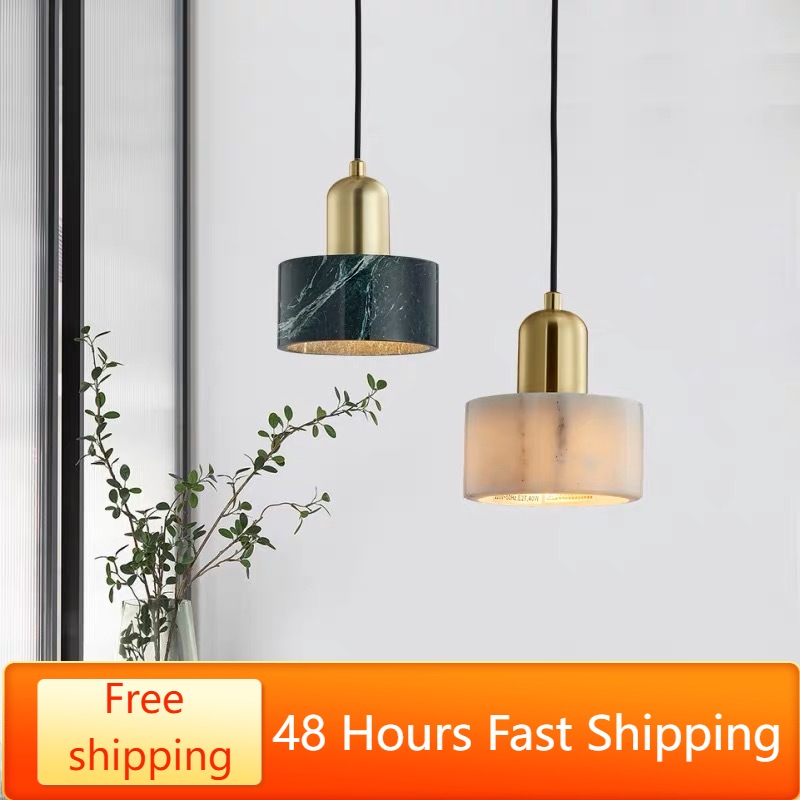Home Bar And Counter - Lampu gantung marmer Nordic, Modern mewah