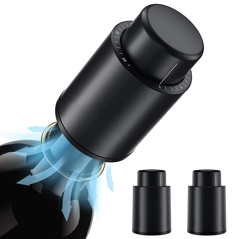 Wine Preservation Pump - Penyumbat botol anggur vakum, sumbat botol