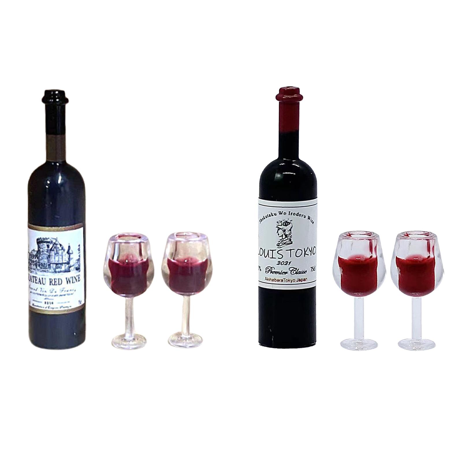 Home Bar Shelf - 1/12 skala rumah boneka cangkir botol