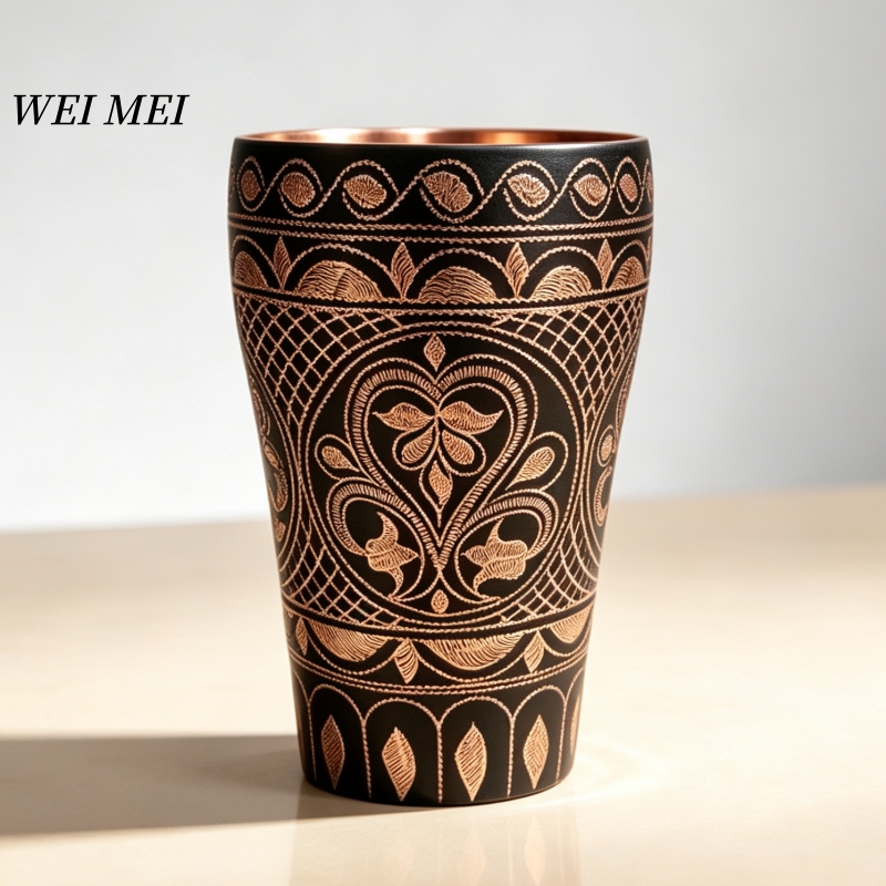 Mule Copper Mug - Cangkir Kopi Tembaga Buatan Tangan, Pola