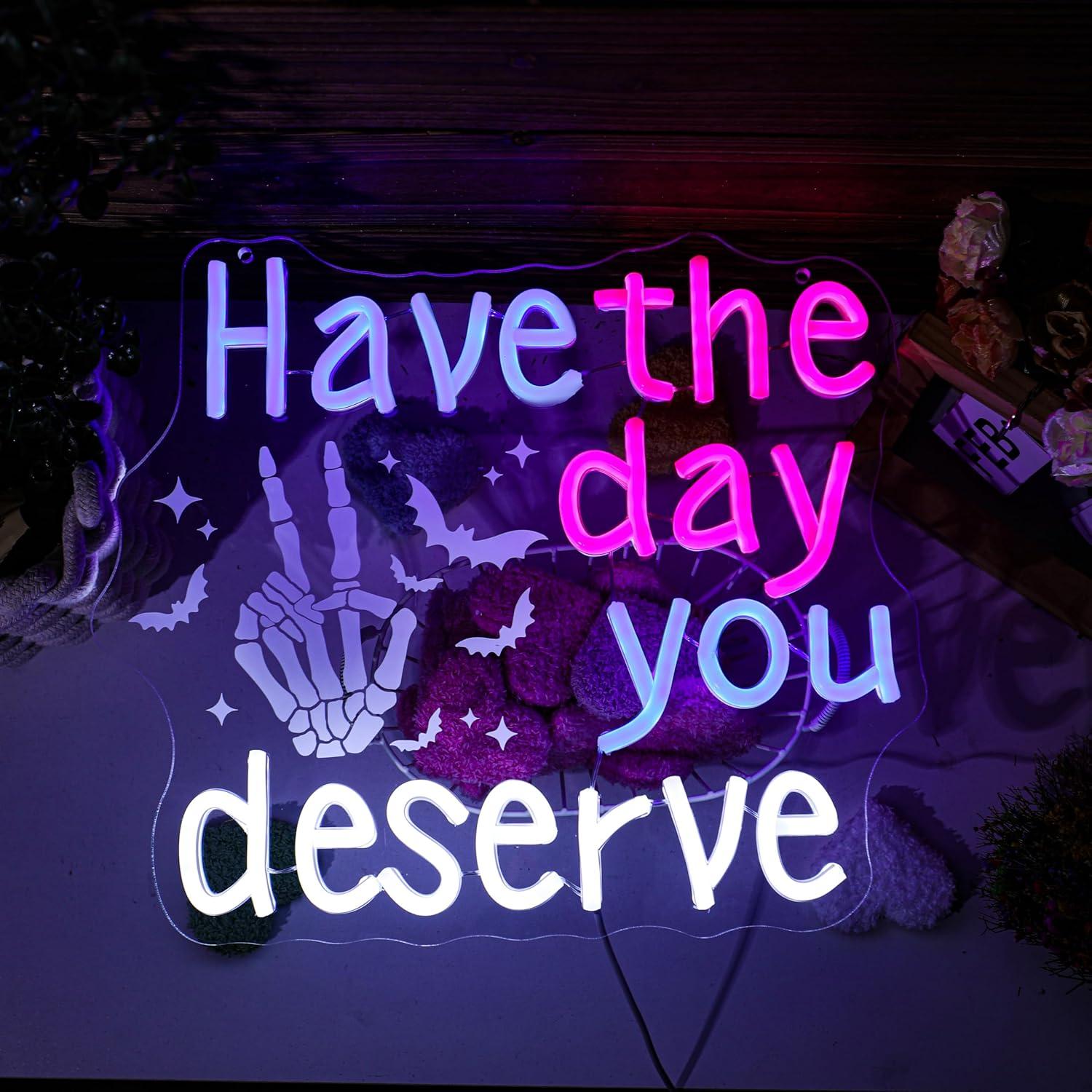 Home Bar Signs - Tampilan Neon 'Have The Day You