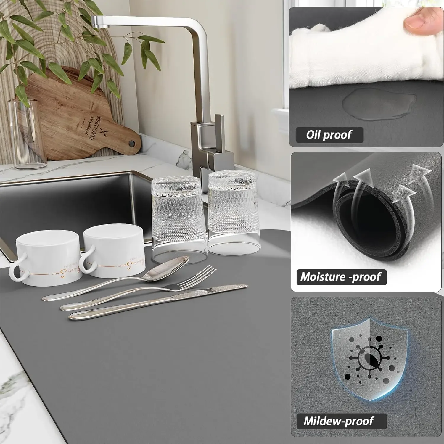 Aksesoris Dapur Alas Pengering - Bar Mat Rubber ulasan dan harga