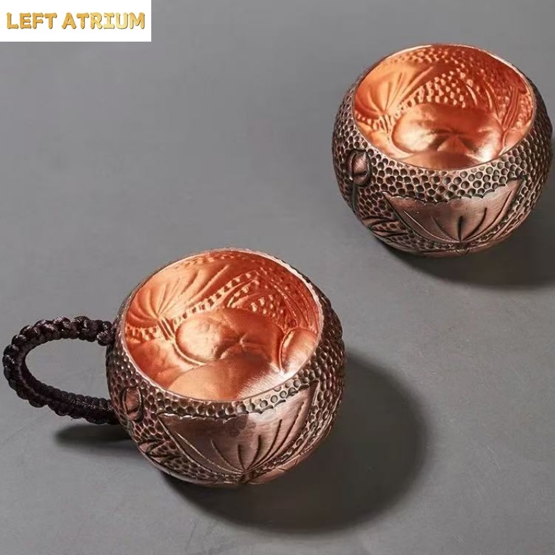 Mug Kopi Tembaga Murni, Ukiran - Mule Copper Mug ulasan dan harga