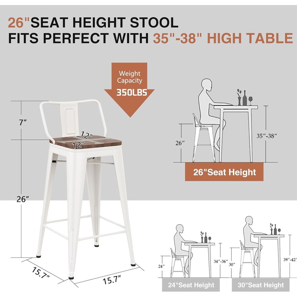 Set Kursi Bar 26 Inci (4 Buah) - Home Bar Stools ulasan dan harga