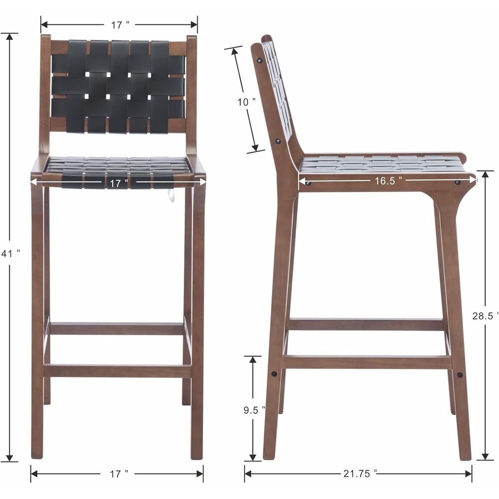 Set 2 Kursi Bar Kayu, Jok deng - Home Bar Stools ulasan dan harga