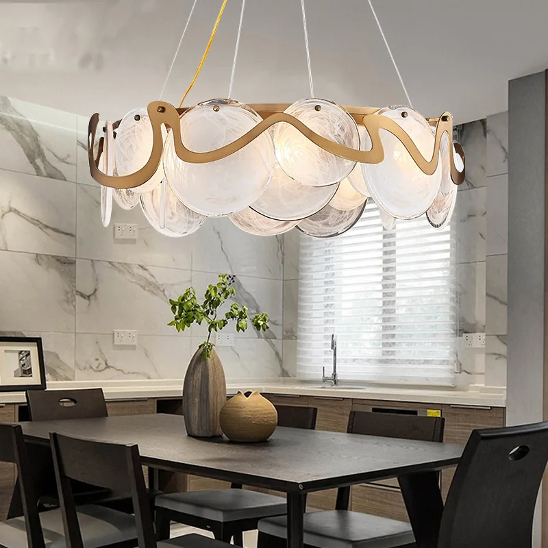 Lampu Gantung LED Kaca Ruang T - Home Bar And Counter ulasan dan harga