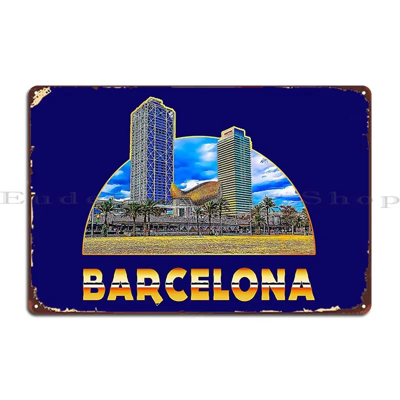 Papan Tanda Logam Skyscraper D - Home Barcelona ulasan dan harga