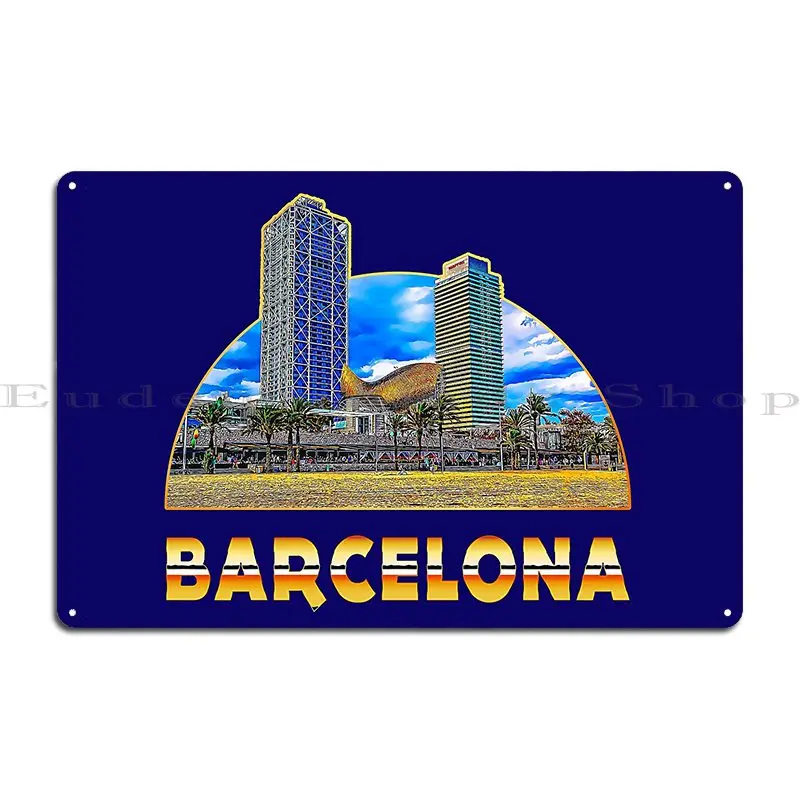 Papan Tanda Logam Skyscraper D - Home Barcelona ulasan dan harga