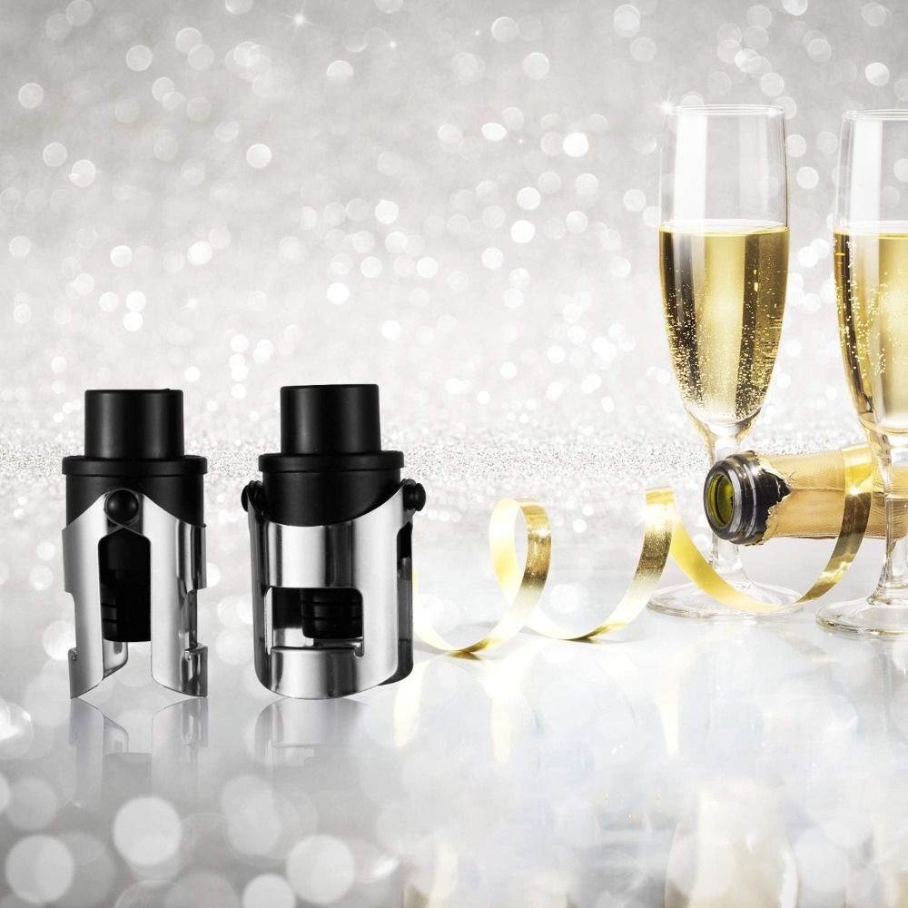 2 buah Penutup Botol Anggur Va - Wine Preservation Pump ulasan dan harga