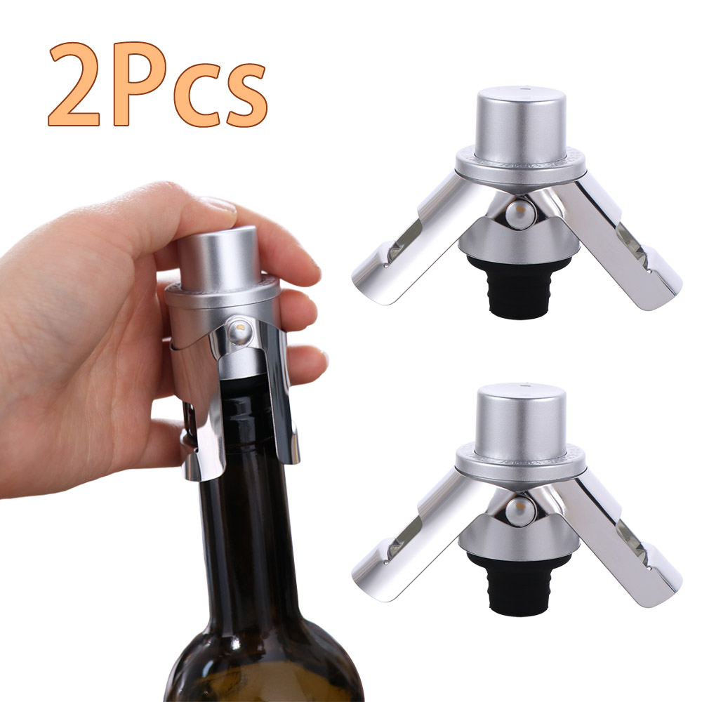 2 buah Penutup Botol Anggur Va - Wine Preservation Pump ulasan dan harga