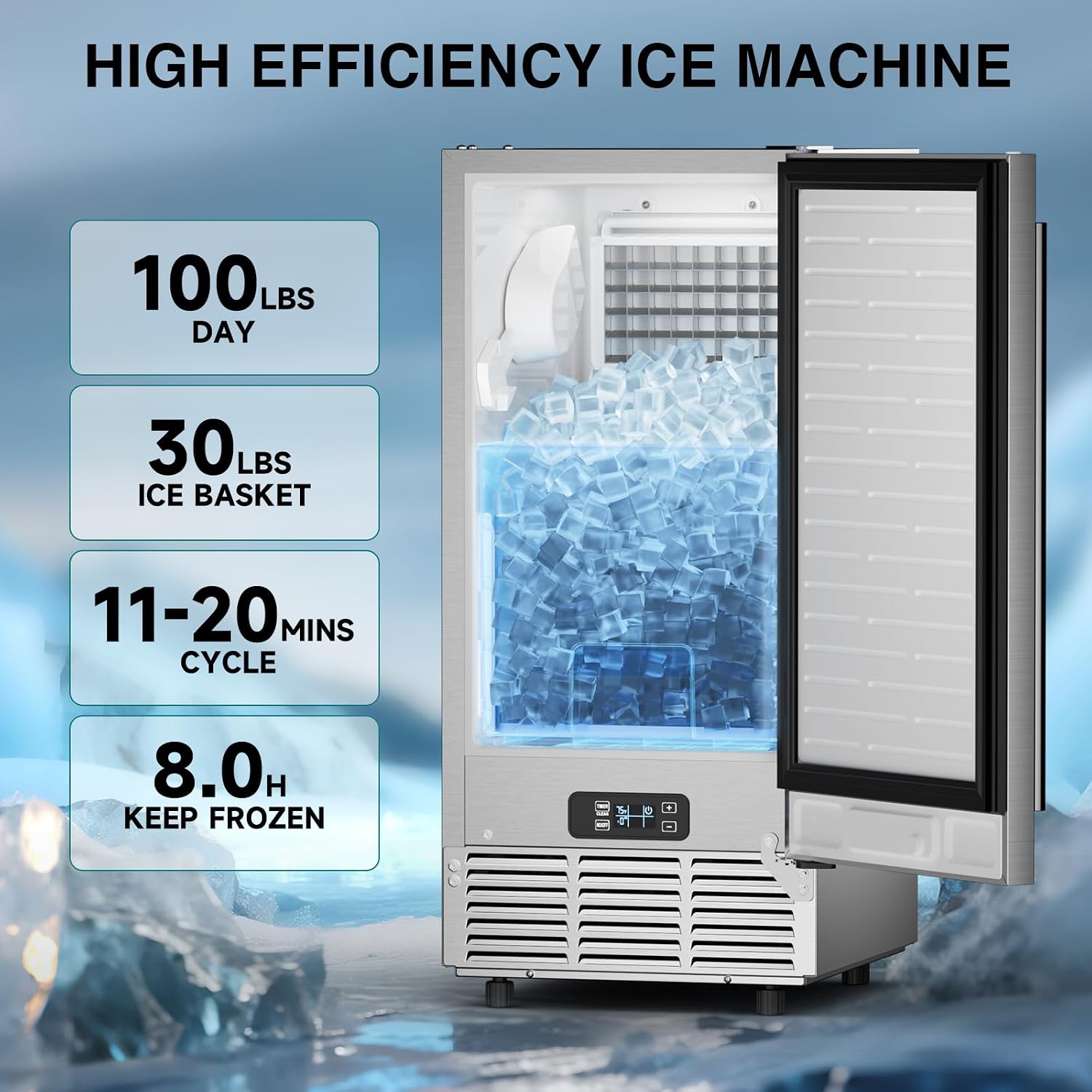 Mesin Pembuat Es Komersial ETL - Home Bar And Counter ulasan dan harga
