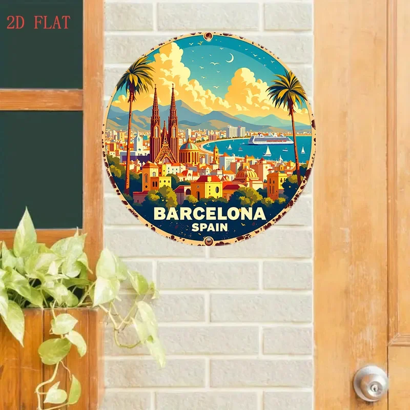Papan Logam Pemandangan Barcel - Home Barcelona ulasan dan harga