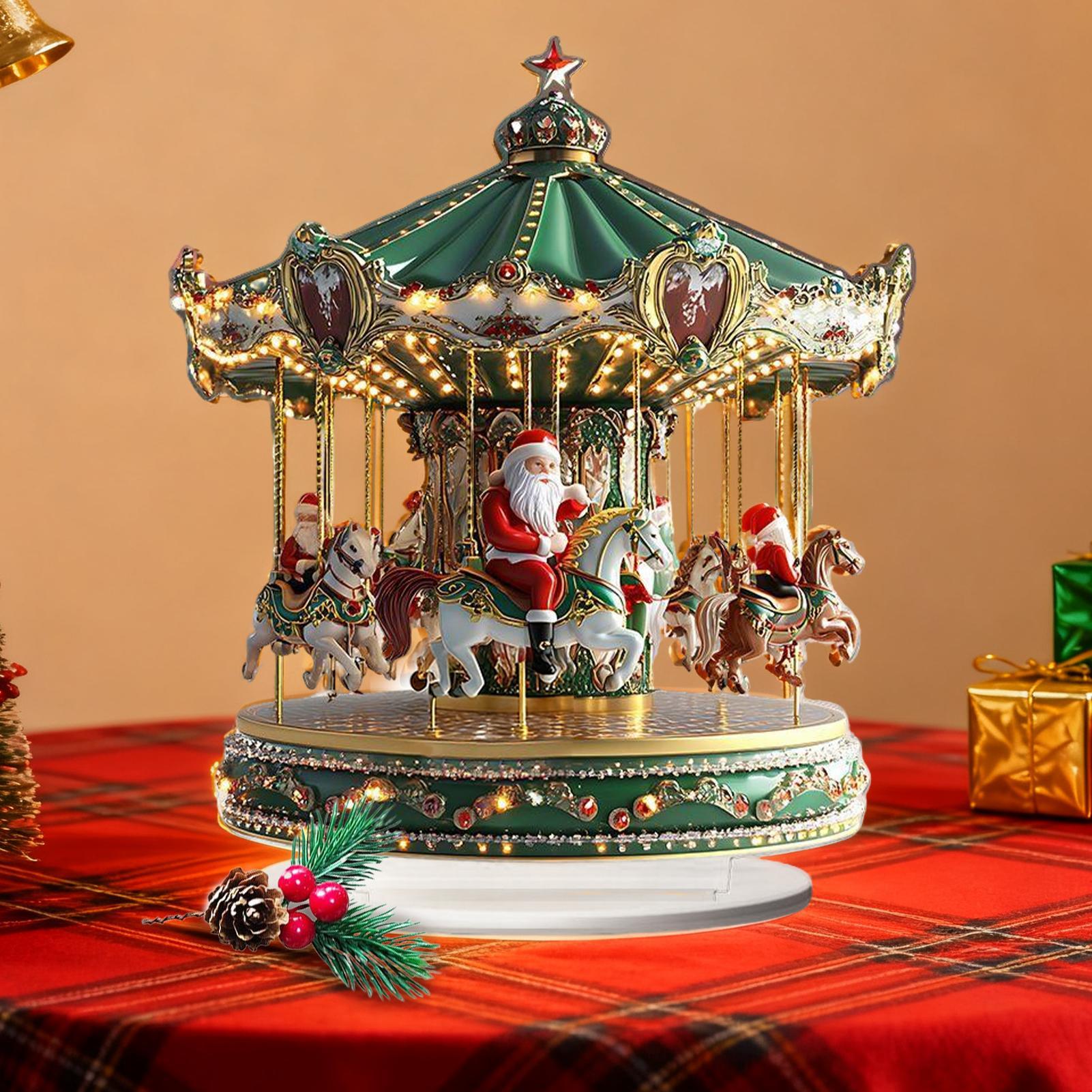 Karusel Natal Akrilik 2D Dekor - Home Bar Shelf ulasan dan harga