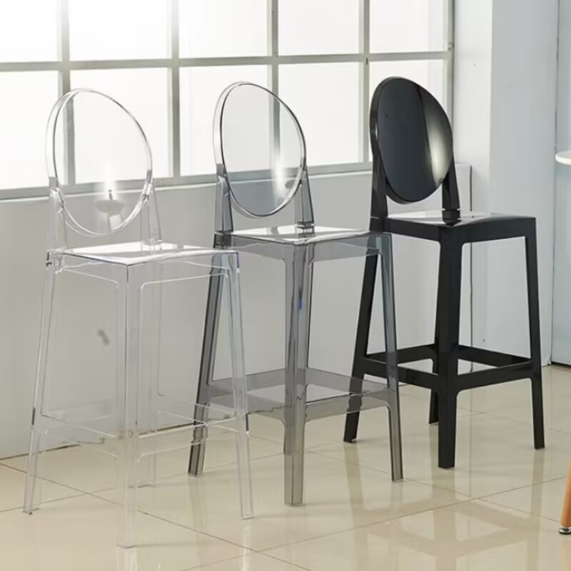 8 Buah Kursi Hantu Plastik Akr - Home Bar Stools ulasan dan harga