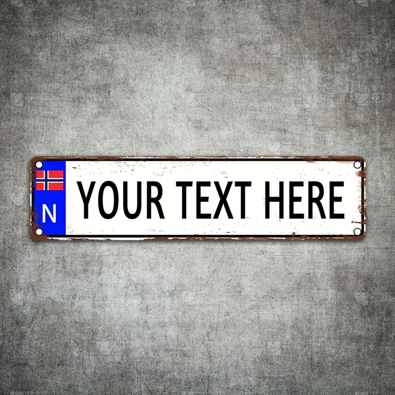 Papan Logam Vintage Norwegia K - Home Bar Signs ulasan dan harga