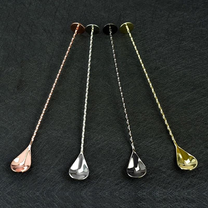 1 Buah Sendok Bar Koktail Baja - Bar Spoon Twisted ulasan dan harga