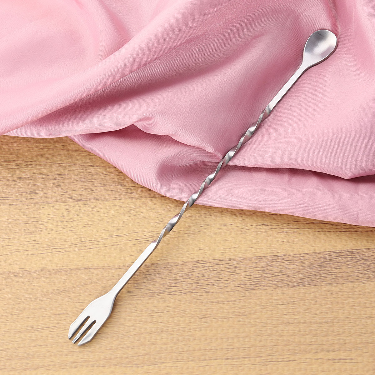 Sendok Pengaduk Koktail Baja T - Bar Spoon Twisted ulasan dan harga