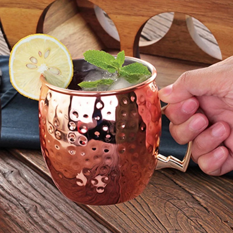 1-6 Buah Cangkir Anggur Koktai - Mule Copper Mug ulasan dan harga