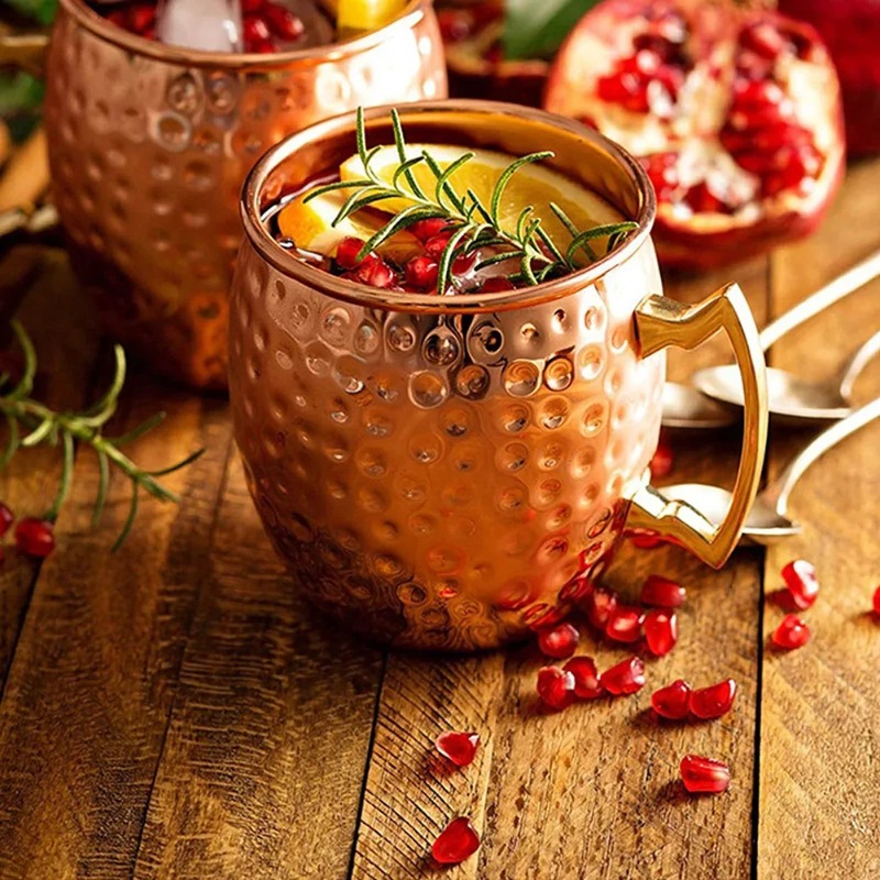 1-6 Buah Cangkir Anggur Koktai - Mule Copper Mug ulasan dan harga