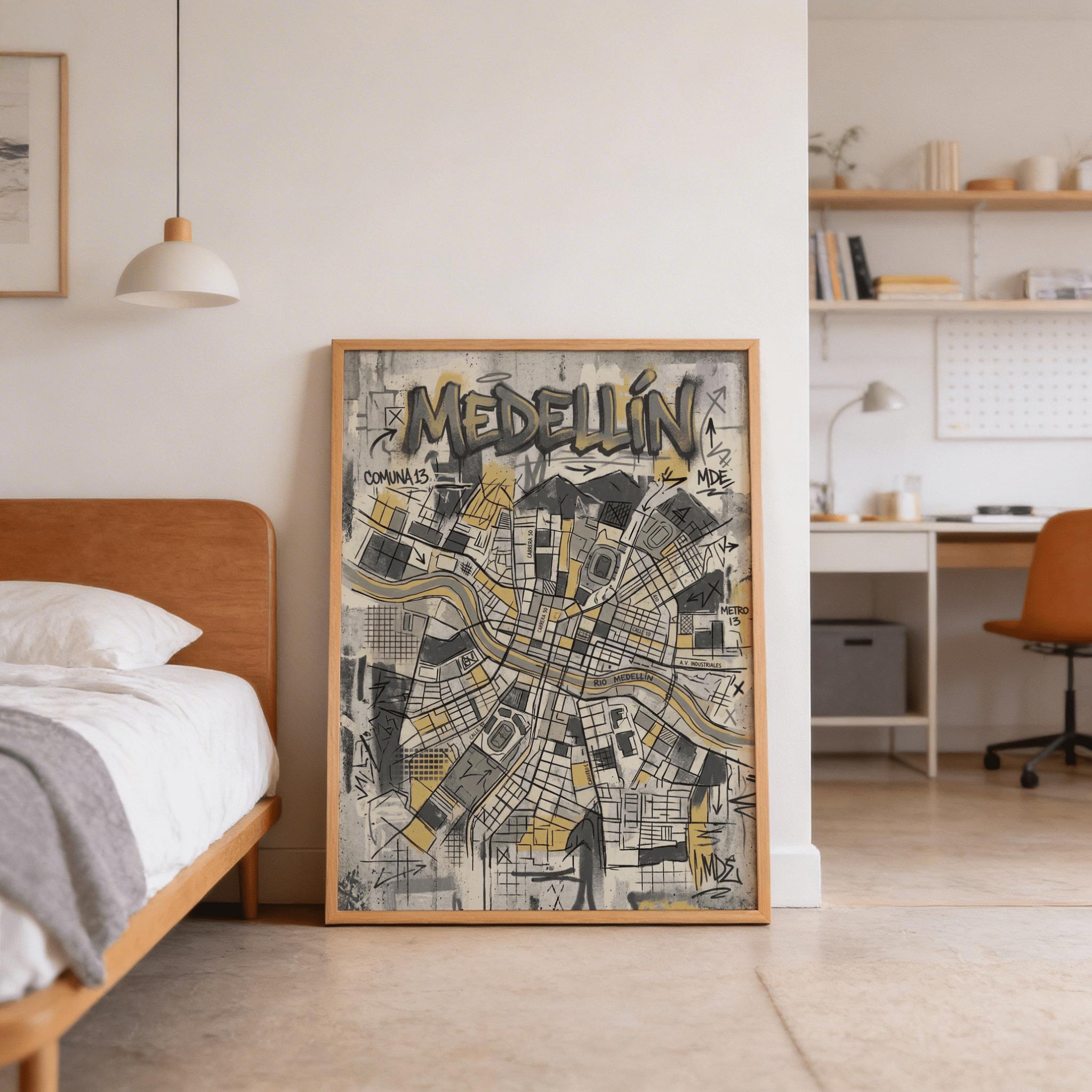 Poster Gaya Grafiti Jalanan Ga - Home Barcelona ulasan dan harga
