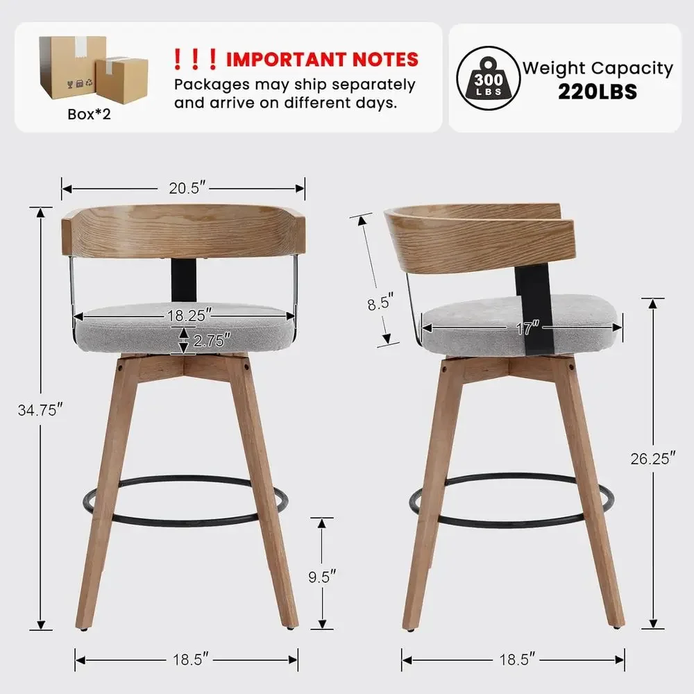 Set 2 Kursi Bar Tinggi dengan  - Home Bar Stools ulasan dan harga