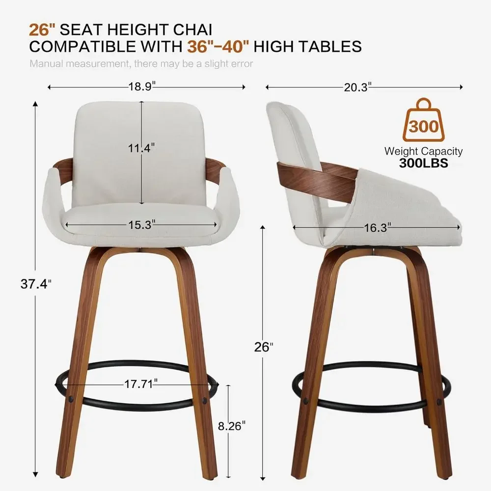 Kursi Bar Putar Berbahan Kain  - Home Bar Stools ulasan dan harga