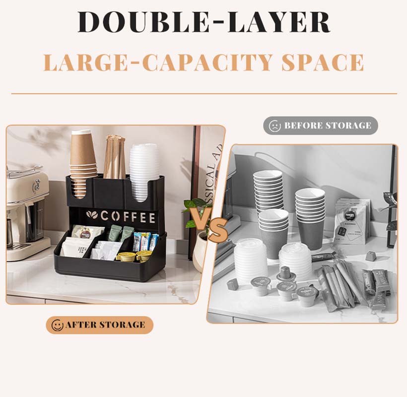 Organizer Stasiun Kopi 2 Tingk - Home Bar Setup ulasan dan harga