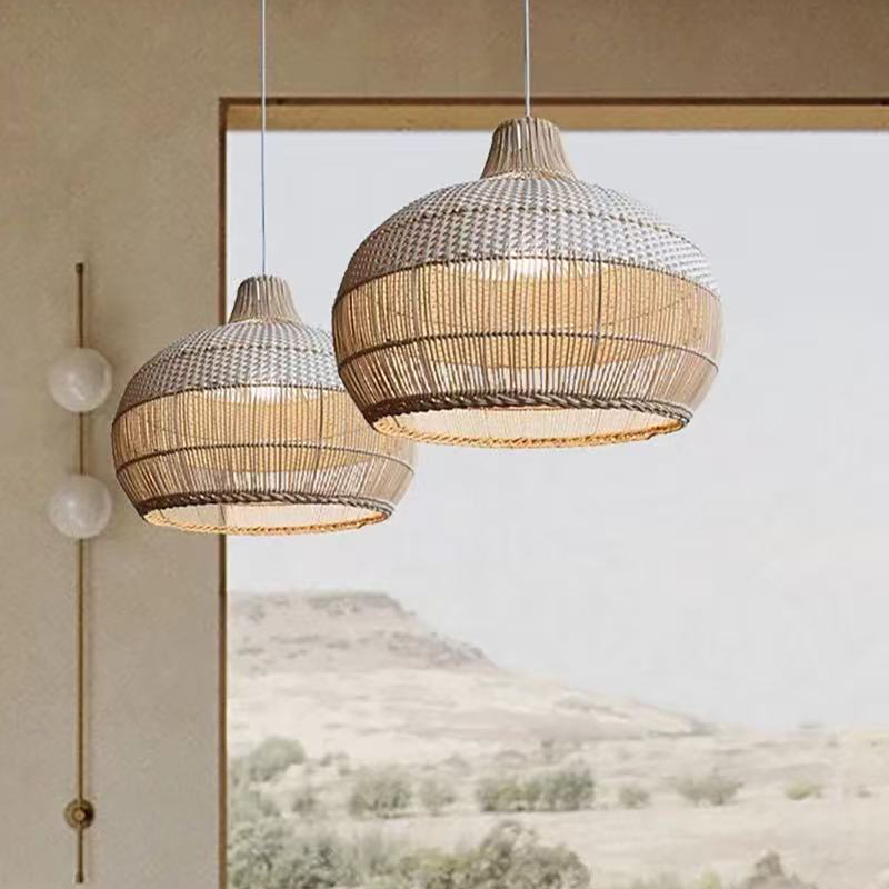 Lampu Gantung Anyaman Rotan Wa - Home Bar And Counter ulasan dan harga