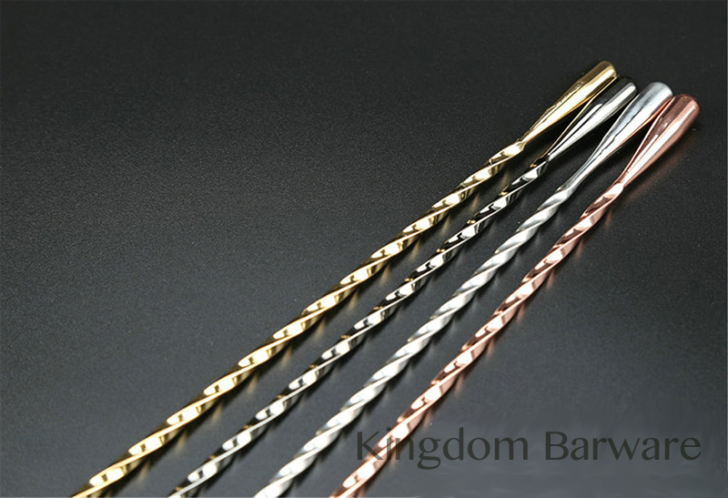 Sendok Bar Koktail 50Cm 304 Al - Bar Spoon Twisted ulasan dan harga