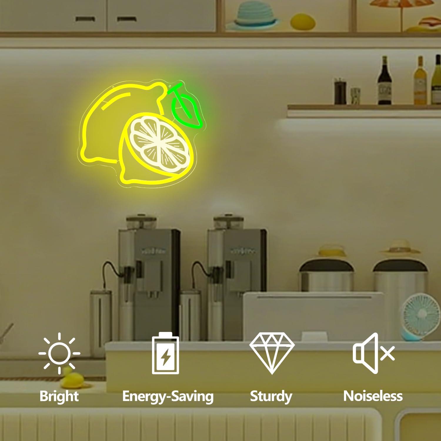 Lampu Neon LED Lemon yang Dapa - Home Bar Signs ulasan dan harga