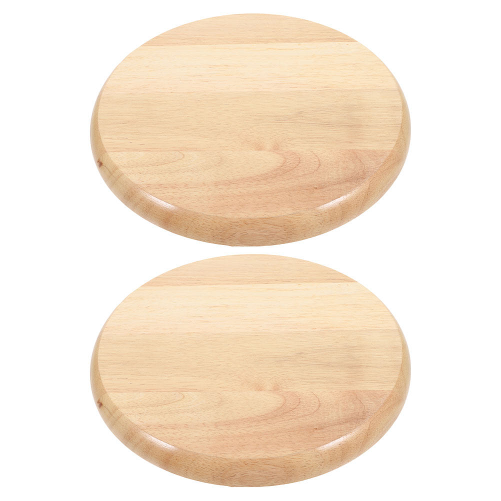 2 Buah Kursi Kayu Solid Bulat  - Home Bar Stools ulasan dan harga