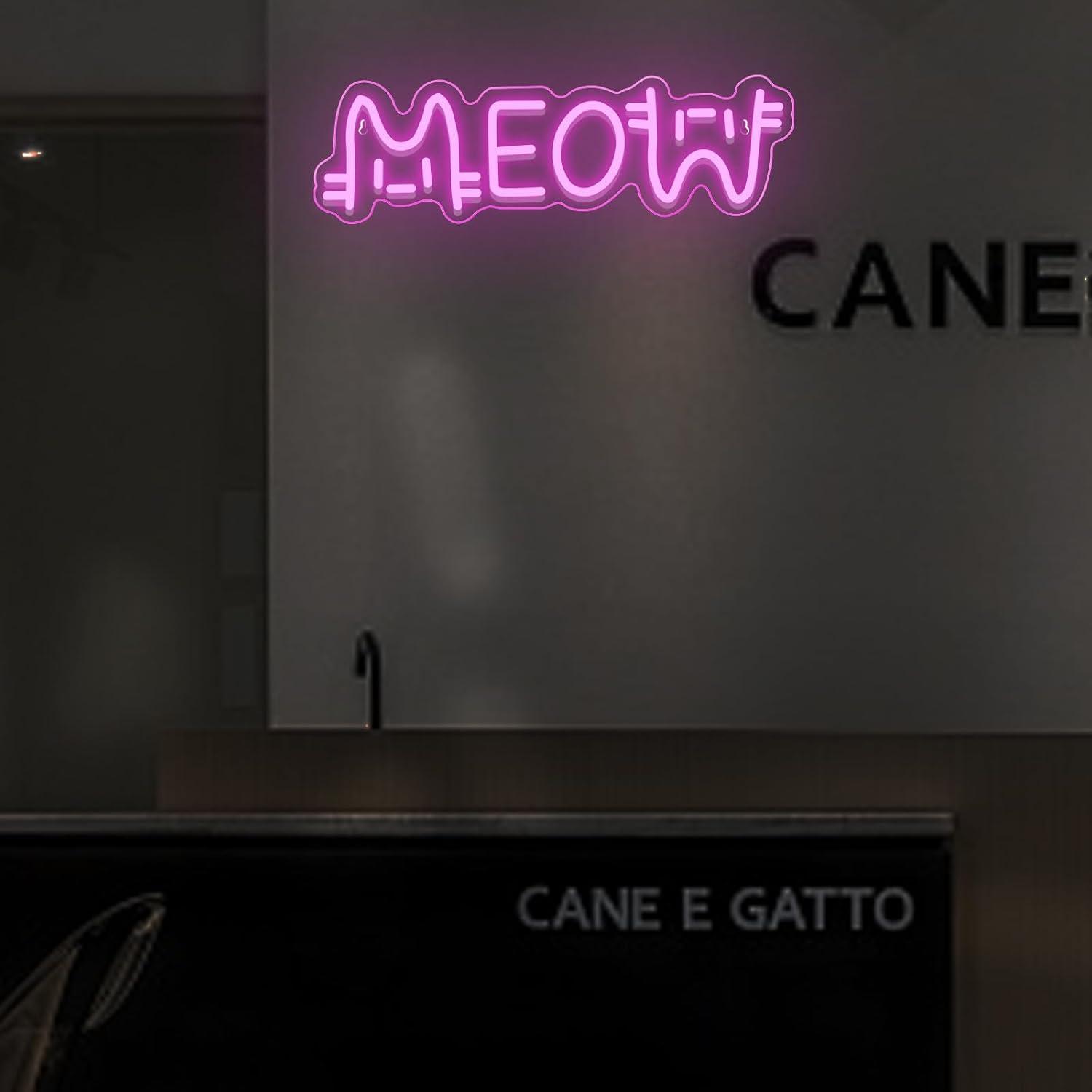 Lampu Neon LED Meow Bertenaga  - Home Bar And Restaurant ulasan dan harga