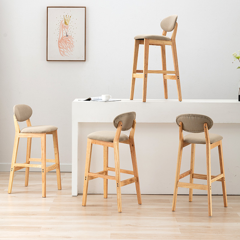 Kursi bar kayu solid sederhana - Home Bar Stools ulasan dan harga