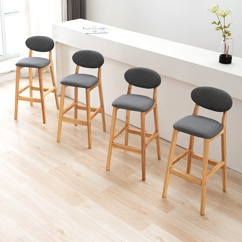 Kursi bar kayu solid sederhana - Home Bar Stools ulasan dan harga