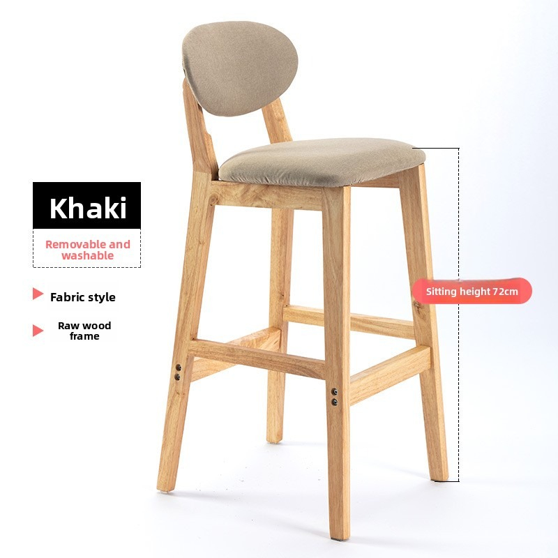 Kursi bar kayu solid sederhana - Home Bar Stools ulasan dan harga