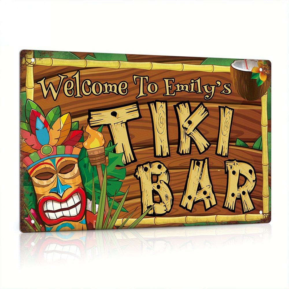 Papan Tanda Bar Tiki Dekorasi  - Home Bar Signs ulasan dan harga