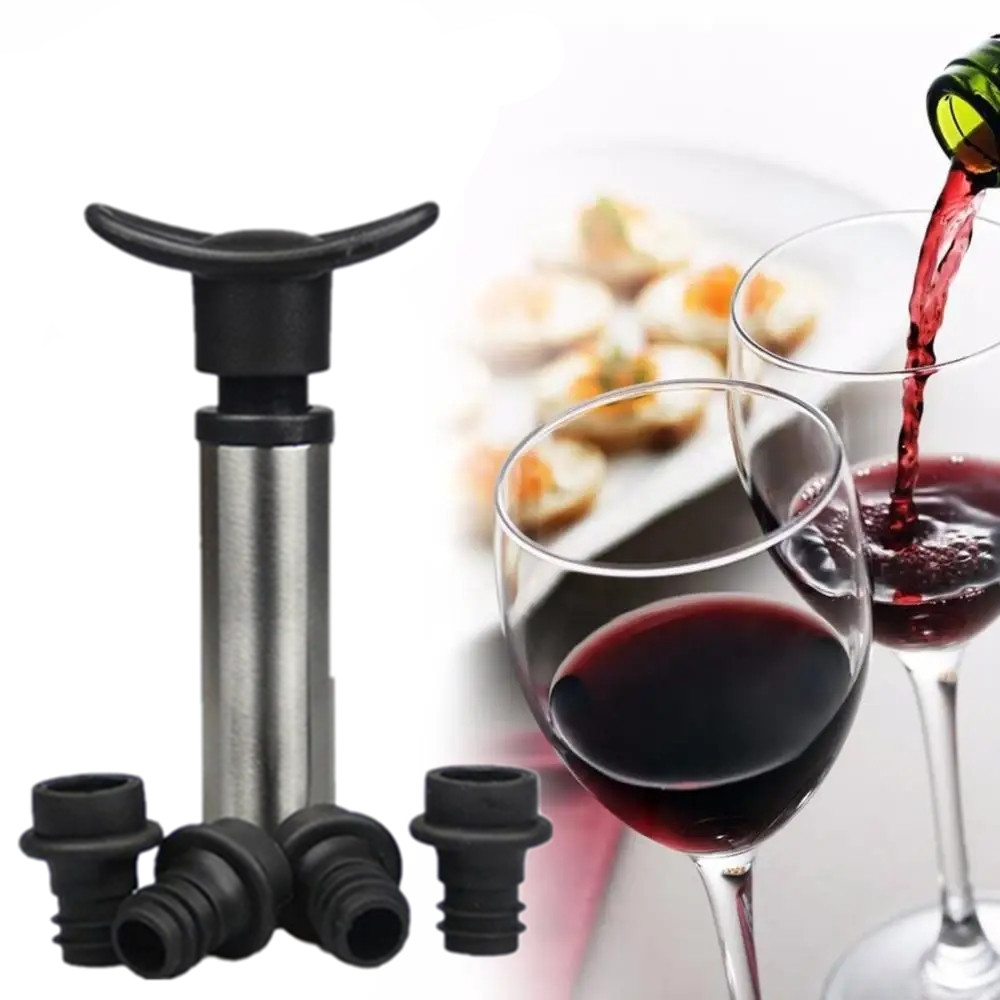 Penyumbat anggur dengan pompa  - Wine Preservation Pump ulasan dan harga
