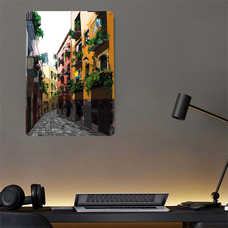 Poster Cetak Tekstur 3D Kota T - Home Barcelona ulasan dan harga