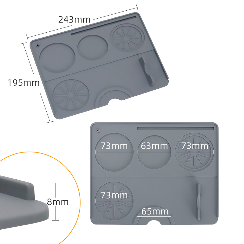 Alas Tamper Kopi Stasiun Porta - Bar Mat Rubber ulasan dan harga