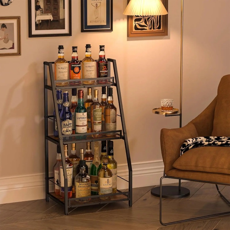 Rak Anggur 3 Tingkat Model Tan - Home Bar Shelf ulasan dan harga