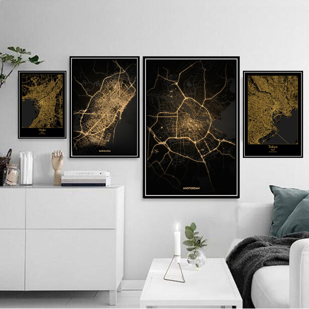 Poster Cetak Amsterdam Tokyo B - Home Barcelona ulasan dan harga